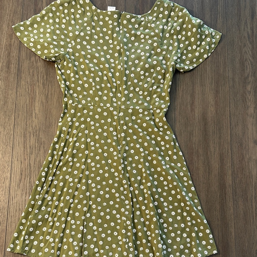 Abound Green Floral Short Sleeve Dress - Picture 5 of 6